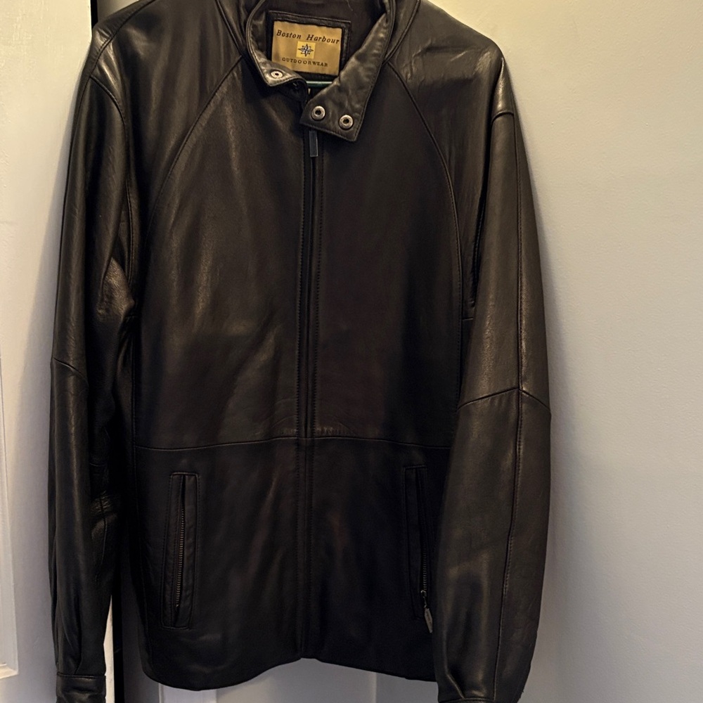 Men's Black Leather Jacket
